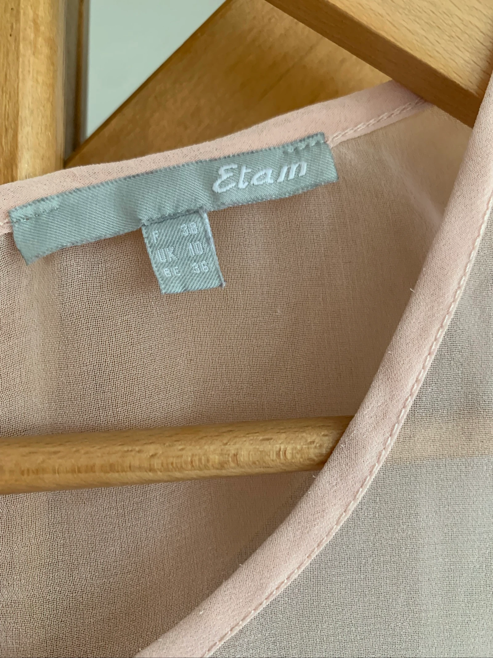 Etam tanktop zalmrood maat 38 – perfecte staat – photo 2